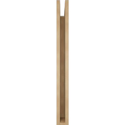 Ekena Millwork - BKTUR035X32X36WTL05RCPR - Timberthane Faux Wood Westlake Style Bracket, Block Ends, 3 1/2"W x 32"D x 36"H, Primed Tan