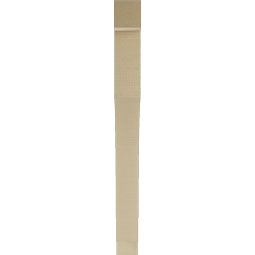 Ekena Millwork - BKTUR035X32X38WTL05RCPR - Timberthane Faux Wood Westlake Style Bracket, Block Ends, 3 1/2"W x 32"D x 38"H, Primed Tan
