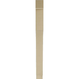 Ekena Millwork - BKTUR035X32X40WTL05RCPR - Timberthane Faux Wood Westlake Style Bracket, Block Ends, 3 1/2"W x 32"D x 40"H, Primed Tan