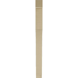Ekena Millwork - BKTUR035X32X44WTL05RCPR - Timberthane Faux Wood Westlake Style Bracket, Block Ends, 3 1/2"W x 32"D x 44"H, Primed Tan