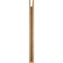Ekena Millwork - BKTUR035X32X44WTL05RCPR - Timberthane Faux Wood Westlake Style Bracket, Block Ends, 3 1/2"W x 32"D x 44"H, Primed Tan