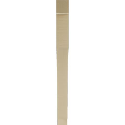 Ekena Millwork - BKTUR035X34X40WTL05RCPR - Timberthane Faux Wood Westlake Style Bracket, Block Ends, 3 1/2"W x 34"D x 40"H, Primed Tan