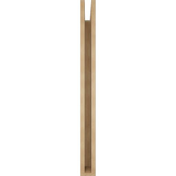 Ekena Millwork - BKTUR035X34X40WTL05RCPR - Timberthane Faux Wood Westlake Style Bracket, Block Ends, 3 1/2"W x 34"D x 40"H, Primed Tan