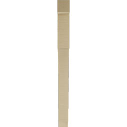 Ekena Millwork - BKTUR035X34X42WTL05RCPR - Timberthane Faux Wood Westlake Style Bracket, Block Ends, 3 1/2"W x 34"D x 42"H, Primed Tan