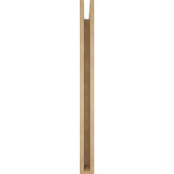 Ekena Millwork - BKTUR035X34X42WTL05RCPR - Timberthane Faux Wood Westlake Style Bracket, Block Ends, 3 1/2"W x 34"D x 42"H, Primed Tan