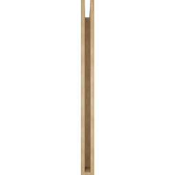 Ekena Millwork - BKTUR035X34X46WTL05RCPR - Timberthane Faux Wood Westlake Style Bracket, Block Ends, 3 1/2"W x 34"D x 46"H, Primed Tan