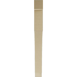 Ekena Millwork - BKTUR035X36X36WTL05RCPR - Timberthane Faux Wood Westlake Style Bracket, Block Ends, 3 1/2"W x 36"D x 36"H, Primed Tan
