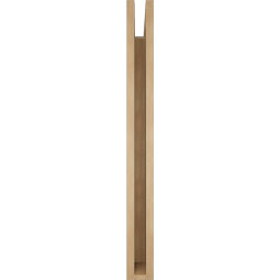 Ekena Millwork - BKTUR035X36X36WTL05RCPR - Timberthane Faux Wood Westlake Style Bracket, Block Ends, 3 1/2"W x 36"D x 36"H, Primed Tan