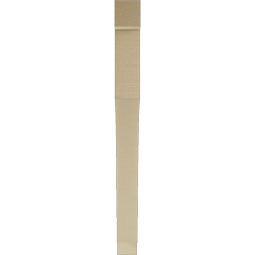 Ekena Millwork - BKTUR035X36X40WTL05RCPR - Timberthane Faux Wood Westlake Style Bracket, Block Ends, 3 1/2"W x 36"D x 40"H, Primed Tan