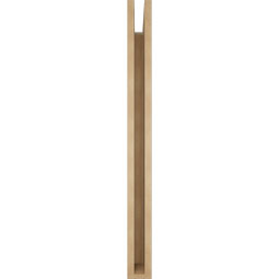 Ekena Millwork - BKTUR035X36X40WTL05RCPR - Timberthane Faux Wood Westlake Style Bracket, Block Ends, 3 1/2"W x 36"D x 40"H, Primed Tan