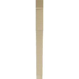 Ekena Millwork - BKTUR035X36X42WTL05RCPR - Timberthane Faux Wood Westlake Style Bracket, Block Ends, 3 1/2"W x 36"D x 42"H, Primed Tan