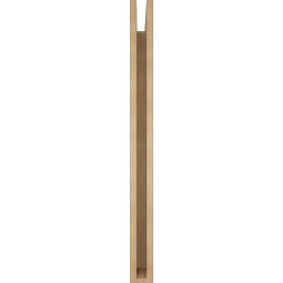Ekena Millwork - BKTUR035X36X42WTL05RCPR - Timberthane Faux Wood Westlake Style Bracket, Block Ends, 3 1/2"W x 36"D x 42"H, Primed Tan
