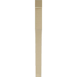 Ekena Millwork - BKTUR035X36X44WTL05RCPR - Timberthane Faux Wood Westlake Style Bracket, Block Ends, 3 1/2"W x 36"D x 44"H, Primed Tan
