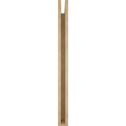 Ekena Millwork - BKTUR035X36X44WTL05RCPR - Timberthane Faux Wood Westlake Style Bracket, Block Ends, 3 1/2"W x 36"D x 44"H, Primed Tan
