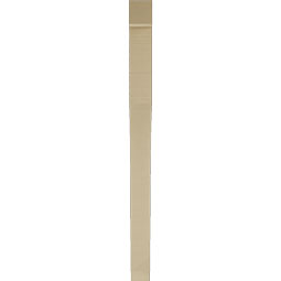 Ekena Millwork - BKTUR035X36X48WTL05RCPR - Timberthane Faux Wood Westlake Style Bracket, Block Ends, 3 1/2"W x 36"D x 48"H, Primed Tan
