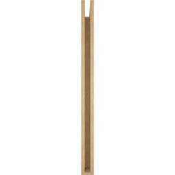 Ekena Millwork - BKTUR035X36X48WTL05RCPR - Timberthane Faux Wood Westlake Style Bracket, Block Ends, 3 1/2"W x 36"D x 48"H, Primed Tan