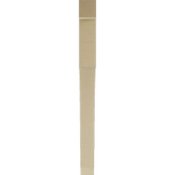 Ekena Millwork - BKTUR035X38X42WTL05RCPR - Timberthane Faux Wood Westlake Style Bracket, Block Ends, 3 1/2"W x 38"D x 42"H, Primed Tan