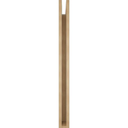 Ekena Millwork - BKTUR035X38X42WTL05RCPR - Timberthane Faux Wood Westlake Style Bracket, Block Ends, 3 1/2"W x 38"D x 42"H, Primed Tan
