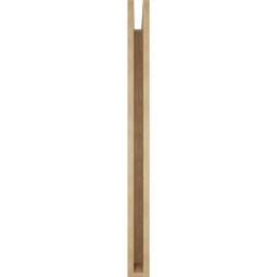 Ekena Millwork - BKTUR035X38X44WTL05RCPR - Timberthane Faux Wood Westlake Style Bracket, Block Ends, 3 1/2"W x 38"D x 44"H, Primed Tan