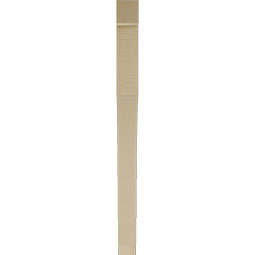 Ekena Millwork - BKTUR035X38X46WTL05RCPR - Timberthane Faux Wood Westlake Style Bracket, Block Ends, 3 1/2"W x 38"D x 46"H, Primed Tan