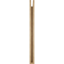 Ekena Millwork - BKTUR035X38X46WTL05RCPR - Timberthane Faux Wood Westlake Style Bracket, Block Ends, 3 1/2"W x 38"D x 46"H, Primed Tan