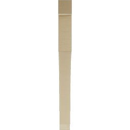 Ekena Millwork - BKTUR035X40X40WTL05RCPR - Timberthane Faux Wood Westlake Style Bracket, Block Ends, 3 1/2"W x 40"D x 40"H, Primed Tan