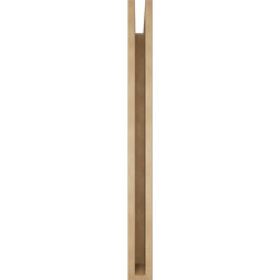 Ekena Millwork - BKTUR035X40X40WTL05RCPR - Timberthane Faux Wood Westlake Style Bracket, Block Ends, 3 1/2"W x 40"D x 40"H, Primed Tan