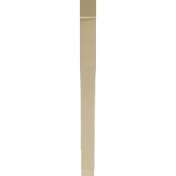 Ekena Millwork - BKTUR035X40X44WTL05RCPR - Timberthane Faux Wood Westlake Style Bracket, Block Ends, 3 1/2"W x 40"D x 44"H, Primed Tan
