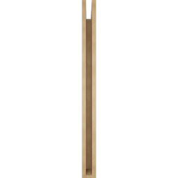 Ekena Millwork - BKTUR035X40X44WTL05RCPR - Timberthane Faux Wood Westlake Style Bracket, Block Ends, 3 1/2"W x 40"D x 44"H, Primed Tan