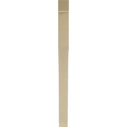 Ekena Millwork - BKTUR035X40X48WTL05RCPR - Timberthane Faux Wood Westlake Style Bracket, Block Ends, 3 1/2"W x 40"D x 48"H, Primed Tan