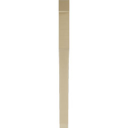 Ekena Millwork - BKTUR035X42X48WTL05RCPR - Timberthane Faux Wood Westlake Style Bracket, Block Ends, 3 1/2"W x 42"D x 48"H, Primed Tan