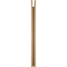 Ekena Millwork - BKTUR035X42X48WTL05RCPR - Timberthane Faux Wood Westlake Style Bracket, Block Ends, 3 1/2"W x 42"D x 48"H, Primed Tan