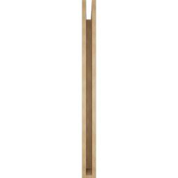 Ekena Millwork - BKTUR035X44X44WTL05RCPR - Timberthane Faux Wood Westlake Style Bracket, Block Ends, 3 1/2"W x 44"D x 44"H, Primed Tan
