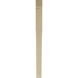 Ekena Millwork - BKTUR035X44X48WTL05RCPR - Timberthane Faux Wood Westlake Style Bracket, Block Ends, 3 1/2"W x 44"D x 48"H, Primed Tan