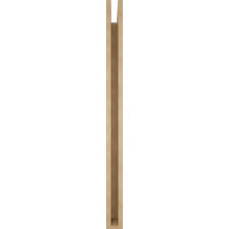Ekena Millwork - BKTUR035X44X48WTL05RCPR - Timberthane Faux Wood Westlake Style Bracket, Block Ends, 3 1/2"W x 44"D x 48"H, Primed Tan