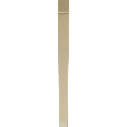 Ekena Millwork - BKTUR035X46X46WTL05RCPR - Timberthane Faux Wood Westlake Style Bracket, Block Ends, 3 1/2"W x 46"D x 46"H, Primed Tan