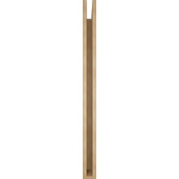 Ekena Millwork - BKTUR035X46X46WTL05RCPR - Timberthane Faux Wood Westlake Style Bracket, Block Ends, 3 1/2"W x 46"D x 46"H, Primed Tan