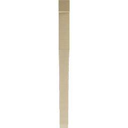 Ekena Millwork - BKTUR035X48X48WTL05RCPR - Timberthane Faux Wood Westlake Style Bracket, Block Ends, 3 1/2"W x 48"D x 48"H, Primed Tan