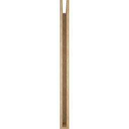 Ekena Millwork - BKTUR035X48X48WTL05RCPR - Timberthane Faux Wood Westlake Style Bracket, Block Ends, 3 1/2"W x 48"D x 48"H, Primed Tan