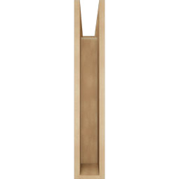 Ekena Millwork - BKTUR055X20X32WTL05RCPR - Timberthane Faux Wood Westlake Style Bracket, Block Ends, 5 1/2"W x 20"D x 32"H, Primed Tan