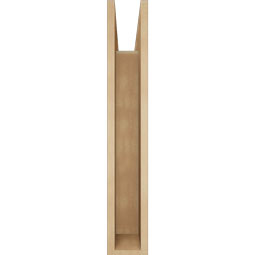 Ekena Millwork - BKTUR055X22X34WTL05RCPR - Timberthane Faux Wood Westlake Style Bracket, Block Ends, 5 1/2"W x 22"D x 34"H, Primed Tan