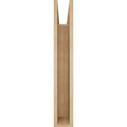 Ekena Millwork - BKTUR055X24X36WTL05RCPR - Timberthane Faux Wood Westlake Style Bracket, Block Ends, 5 1/2"W x 24"D x 36"H, Primed Tan