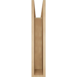 Ekena Millwork - BKTUR055X26X30WTL05RCPR - Timberthane Faux Wood Westlake Style Bracket, Block Ends, 5 1/2"W x 26"D x 30"H, Primed Tan