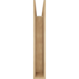 Ekena Millwork - BKTUR055X26X34WTL05RCPR - Timberthane Faux Wood Westlake Style Bracket, Block Ends, 5 1/2"W x 26"D x 34"H, Primed Tan