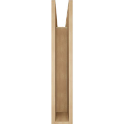 Ekena Millwork - BKTUR055X28X32WTL05RCPR - Timberthane Faux Wood Westlake Style Bracket, Block Ends, 5 1/2"W x 28"D x 32"H, Primed Tan