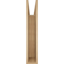 Ekena Millwork - BKTUR055X30X30WTL05RCPR - Timberthane Faux Wood Westlake Style Bracket, Block Ends, 5 1/2"W x 30"D x 30"H, Primed Tan