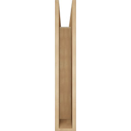 Ekena Millwork - BKTUR055X30X34WTL05RCPR - Timberthane Faux Wood Westlake Style Bracket, Block Ends, 5 1/2"W x 30"D x 34"H, Primed Tan