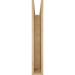 Ekena Millwork - BKTUR055X32X36WTL05RCPR - Timberthane Faux Wood Westlake Style Bracket, Block Ends, 5 1/2"W x 32"D x 36"H, Primed Tan