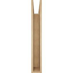 Ekena Millwork - BKTUR055X32X38WTL05RCPR - Timberthane Faux Wood Westlake Style Bracket, Block Ends, 5 1/2"W x 32"D x 38"H, Primed Tan
