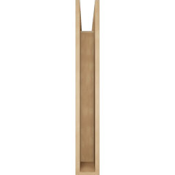Ekena Millwork - BKTUR055X32X40WTL05RCPR - Timberthane Faux Wood Westlake Style Bracket, Block Ends, 5 1/2"W x 32"D x 40"H, Primed Tan